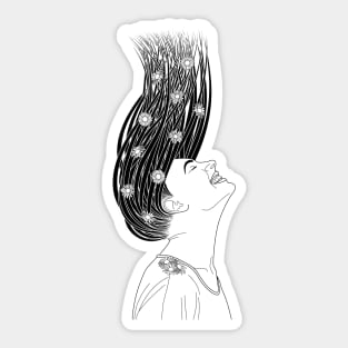 Serendipity BW Sticker